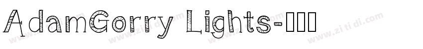AdamGorry Lights字体转换